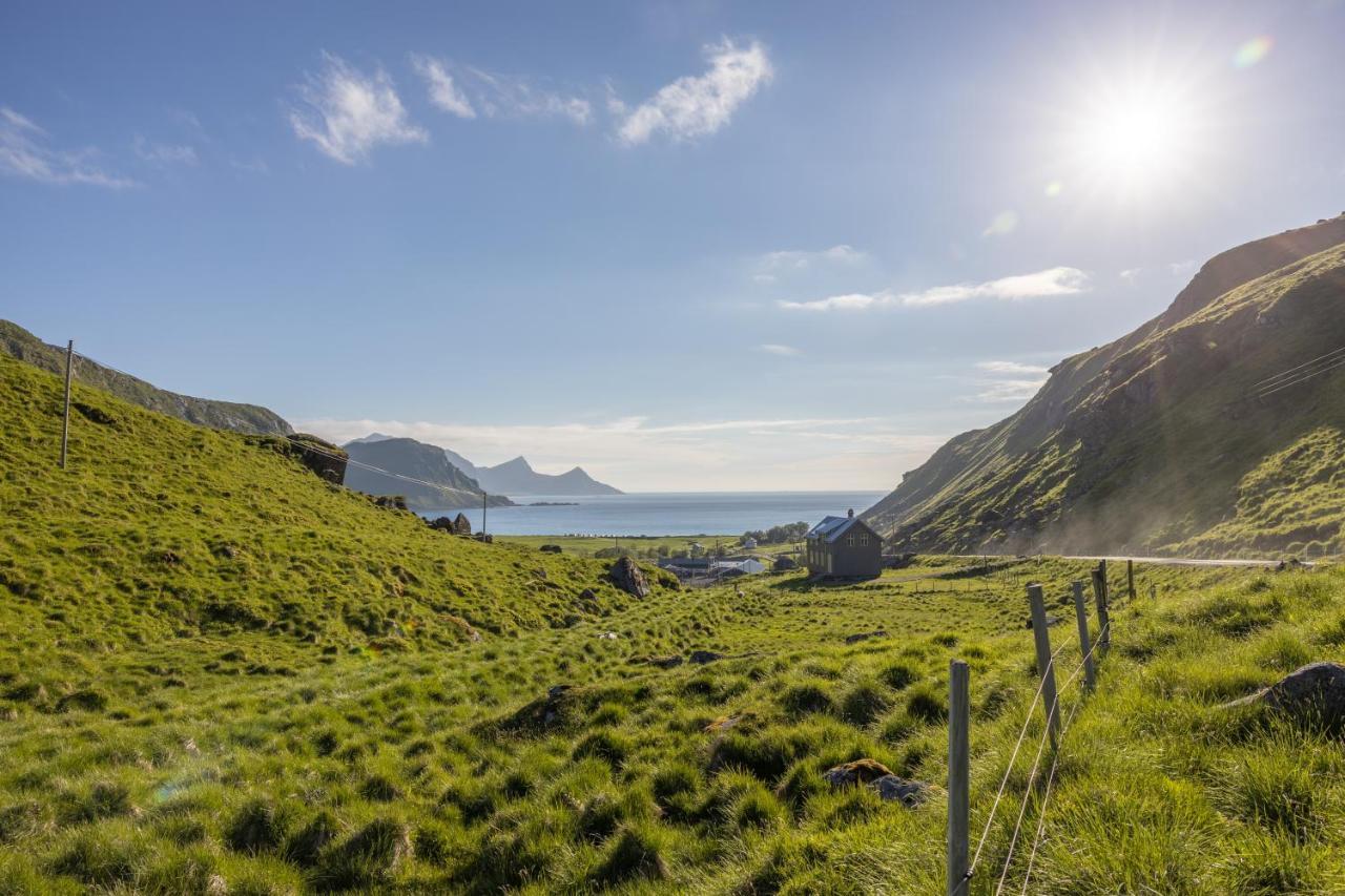 Feriehus Med Flott Havutsikt Ved Hauklandstranden Leknes Esterno foto