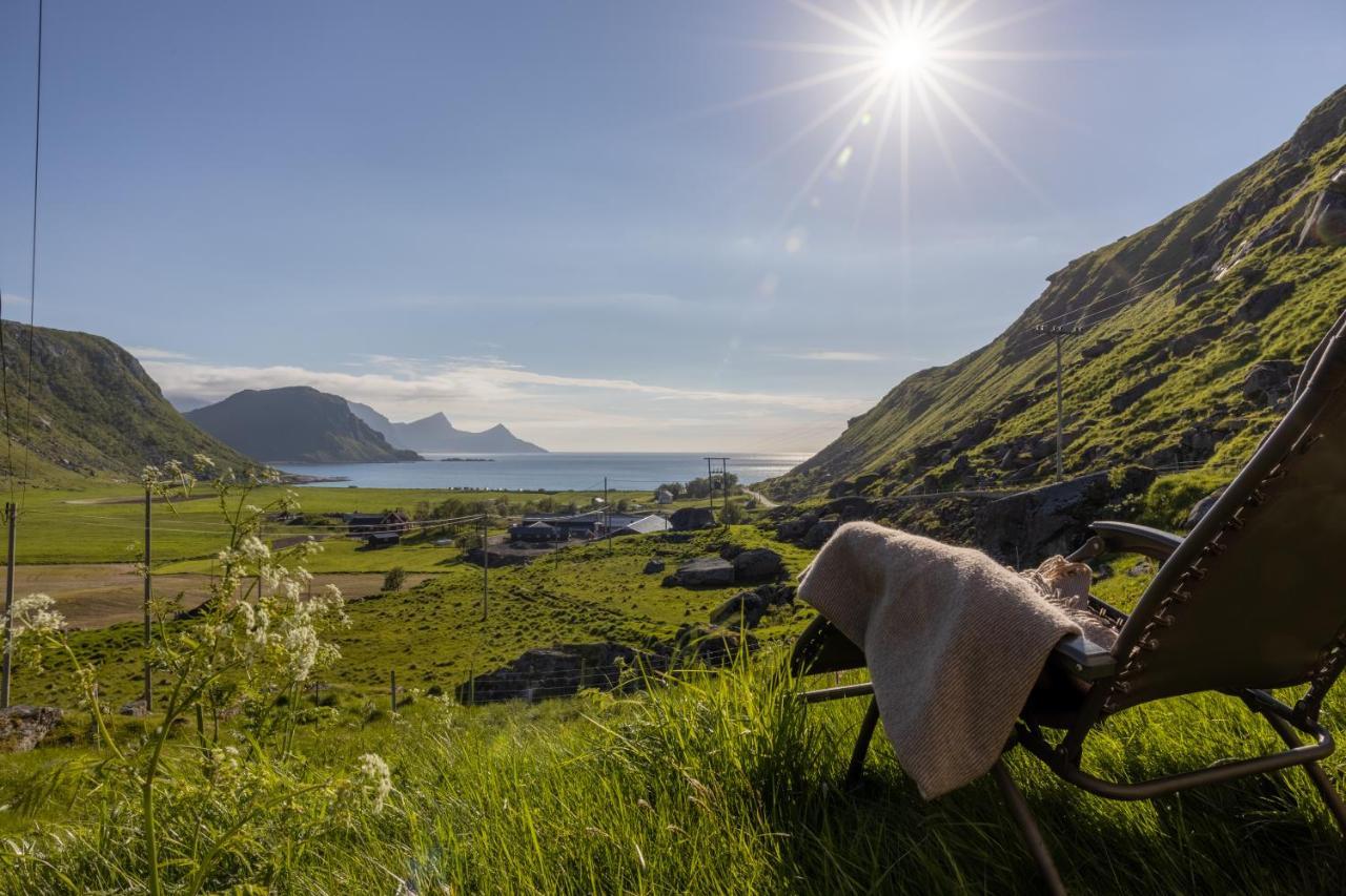Feriehus Med Flott Havutsikt Ved Hauklandstranden Leknes Esterno foto